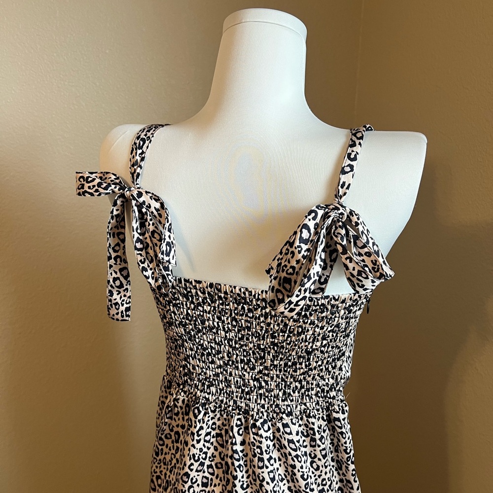 Leopard Print Silk Jumpsuit - image 8